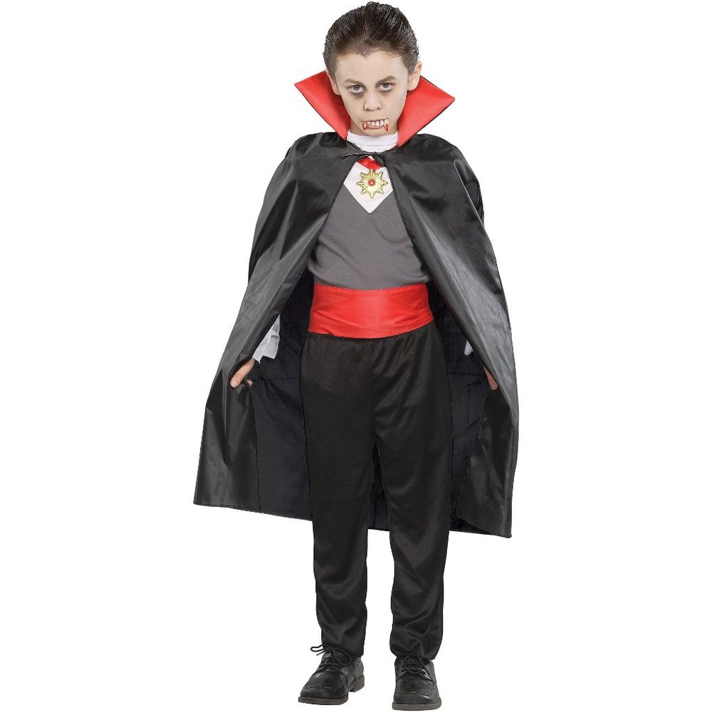 Boys Girls Seasons VAMPIRE Halloween Costume Top Cape Pants Size 4/6  8/10  NWT